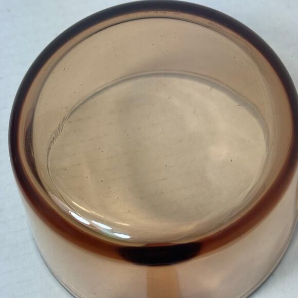 Vintage Corning Vision Ware Amber 0.7 Liter Sauce Pan Pot Spout Cookware France - Picture 8 of 9